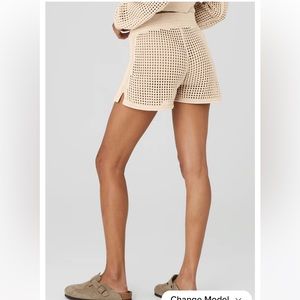 Open-Knit High-Waist Chase The Sun Short